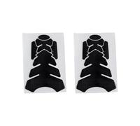 Durlo 2-Pack Motorcycle 3D Tank Pads - Waterproof, Adhesive-sticking, Carbon Look