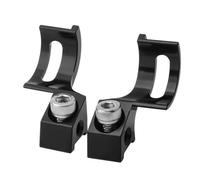 Durlo 2 PCS Mountain Bike Integrated Mismatch Adapter, 22.2mm Black Aluminum Front Derailleur Clamp, Brake/shift Adapter