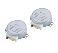 Durlo 2Pcs 49TYZ-A2 Microwave Oven Turntable Synchronous Motor 220V Metal Built In Button Controller