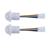 Durlo 2PCS 85-265V PIR Infrared Sensor Switch Mini Infrared Motion Sensor for Indoor Installation