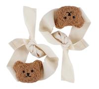 Durlo 2Pcs Cartoon Little Bear Curtain Holdbacks Rope Decorative Animal Holders Cute Tiebacks for Curtains Mosquito Nets