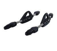 Durlo 2PCS Stainless Steel Spring Fin StrapsNon Slip Adjustable Spring Strap for Cressi Mares, Seawater Corrosion Resistant, Antirust (Black）