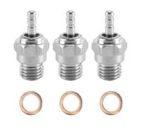 Durlo 3PCS RC Glow Plug 70117, N3 Medium Hot Spark Nitro Engine Parts Replacement for 1/8 1/10 RC Car Truck Buggy