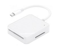 Durlo 4 in 1 Memory Card Reader Adapter USB OTG M2 SD SM XD Card Reader Incompatible with NAS