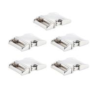 Durlo 5Pcs Metal Side Release Buckles - for Dog Collar Clip/Webbing/Paracord Bracelet/Bag/Backpack,Inner Diameter 22mm