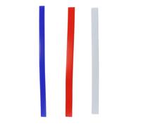 Durlo 6 Silicone Dough Measuring Strips 38cm Thickness 2mm/4mm/6mm Rolling Tools for Baking DIY Pizza Biscuit Pastry White Blue Red