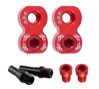 Durlo A Set Of Folding Bike Brake Post Extender V-Brake Refit Converter Convert 406-451（Red）