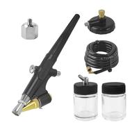 Durlo Airbrush Set, Airbrush with Air Intake Adapter and Air Pressure Switch, 15-50 PSI Paint Spray Mini, for Model Making, Make-Up, Car Painting