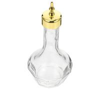 Durlo Bitters Bottle Handblown Cocktail Dasher Glass Dash Bottle with Stainless Steel Dasher Top 50ml Professional Bar Tool for Making Craft Cocktails Whiskey