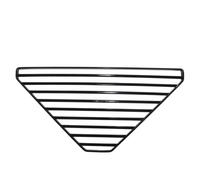 Durlo Dish Drainer Sink Corner Triangle Corner Sink Draining Board Cast Iron One Piece Dish Drainer Robust and Durable Suitable for the Kitchen, Black