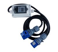 Durlo Electric Meter, Mobile Digital Electricity Meter 220V 60A Waterproof Power Consumption Meters for RVs Motorhomes,with Rubber Cable