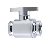 Durlo G1/4" PC Water Cooling Valve - Silver Internal Thread Ball Valve with Shut-off Handle