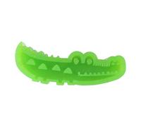 Durlo Green Rubber Crocodile Slow Feed Fetch and Chew Item for Medium Dogs Treat Dispensing Puzzle for Slow Eating Large