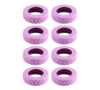 Durlo Luggage Wheel Covers 8 Pack Upgraded,Silicone Luggage Wheel Protector Covers for Most 8 Spinner Suitcases or Office Chair Caster, Purple