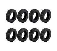 Durlo Luggage Wheel Covers 8 Pack Upgraded,Silicone Luggage Wheel Protector Covers for Most 8 Spinner Suitcases or Office Chair Caster Absorption, Black