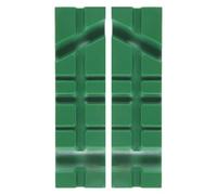 Durlo Magnetic Vise Jaws 4" Magnet U-Grooves Rubber Bench Jaw Pads Covers Multi-Purpose Protector for Woodworking Jewelry Making Plumbing,Green