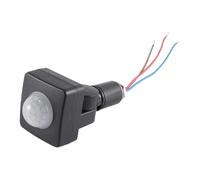 Durlo Outdoor Black PIR Sensor, AC85-265V 10mm PIR Infrared Motion Detector, Infrared Lighting for Night Use with Lights