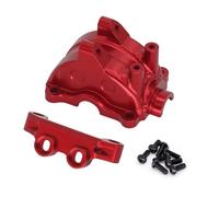 Durlo RC Differential Cover for Ta-miya TT02 TT-02 1/10 RC Differential Cover Front Rear Aluminum Gear Arm Code Holder Upgrade Parts (Red)