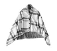 Durlo Wheelchair Warmer Cover Blanket, Double-Sided Plush Lap and Shoulder Cover,for Wheelchair Users Portable Warm Cape Poncho