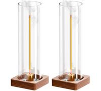 Durmmur Wooden Incense Holder for Sticks, Ash Catcher with Removable Glass