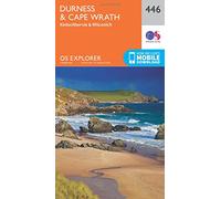 Explorer 446 Durness & Cape Wrath Map With Digital Version - Orange, Orange One Size