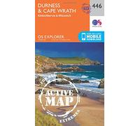 Durness & Cape Wrath Map | Weatherproof | Kinlochbervie & Rhiconich | Ordnance Survey | OS Explorer Active Map 446 | Scotland | Walks | Hiking | Maps | Adventure