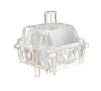 DUROCK Ice King Switches, Progressive Spring Transparent Clear RGB Switch, 5-Pin Pre-Lubed Mechanical Keyboard Switches (Ice Kings Tactile T1, 70pcs)