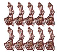 Duroecsain 10 Pcs PVC Pickguard Protector for Acoustic Guitar Accessories Wedding Birthday Birthday Musical Instruments Scratch Proof