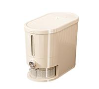 Duroecsain 5 kg Food Storage Container, Rice Container with Airtight Seal, Visual Window, Automatic Rice Release