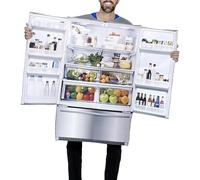Duroecsain Cosplay Costume - Fancy Dress Clothing - Creative Two-Door Fridge Funny Accessories for Home Festivals Men Women Role Play Theme Party Stage Performance