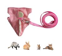 Duroecsain Lead and Harness Set, Adjustable Harness and Lead Animal Vest | Gentle Comfortable Small Animal Clothing for Ferrets Kittens Chinchilla Outdoor Adventure