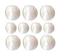 Duroecsain Shell Buttons Pearl Shell Buttons For The, Seashell Suit Buttons | 10 Pack Round Clothes Buttons, 2 Holes Design, River Shell Cardigan Buttons, Buttons