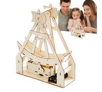 Duroecsain Ship Assembly Model, Pirate Ship Assembly Kit, Wooden Ship Building Material, Wood Science Experiment Kit for Students 7-14 Years Old Secondary School