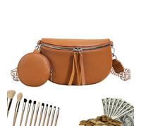 Duroecsain Shoulder Bag for Women | On the Go Backpack - Adjustable Women's Shoulder Bag for Work Festivals Leisure Travel School, brown, Siehe Beschreibung