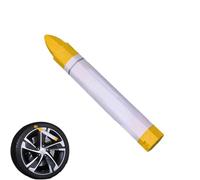 Duroecsain Tyre Paint Pen, Tyre Marker, White Yellow Paint Marker for Metal, Rainproof Car Decorations, Oil Based Car Tyre Paint Tools, Marker for Car Tyre Labelling