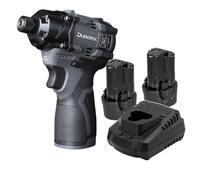 Durofix G12 Sub Compact Impact Driver 1/4" Hex, Brushless Cordless 170Nm Max Torque, 3300RPM, Tool Kit with 2X 2.5Ah Batteries and Charger | RI12185-P2X