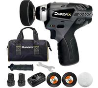 Durofix RS1212 Car Polisher Cordless 12 Volt (10.8v) Polisher (Tool and 2 x 2.5Ah Batteries with Fast Charger and Canvas Bag)