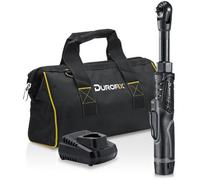 Durofix RW1216-3PG G12 Series 3/8" Extended Ratchet Wrench Cordless Electric Power Tool Kit (88 Nm Fastening Torque) | with 1 x 12V (10.8V) Lithium-ion G12 Battery, Plus Charger & Canvas Bag