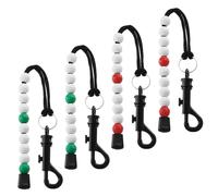 Duronge 4-piece Golf Counter, Golf Bead Chain, Golf Counter Plastic Beads, Golf Score Stroke Beads, Suitable for Men and Women Outdoor Golf (30 cm Length)