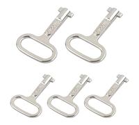 Duronge 5 Pcs Gas Meter Box Key, Electric Box Key, Gas Box Key Slotted, Utility Socket Spanner Key for Gas Water Electric Meter Box Cabinet Meter Cupboard
