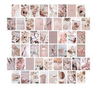 Duronge 50PCS Pink Wall Collage Kit, Aesthetic Picture Room Decor, Art Posters, Wall Art Prints for Aesthetic Decoration, Aesthetic Posters, Photo Display for Room Decor