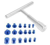 Duronge Car Dent Puller, Car Dent Repair Kit, T Bar Puller with 18 Gasket Suction Cup, Efficient Dent Removal Kit, for Car Dents Repair