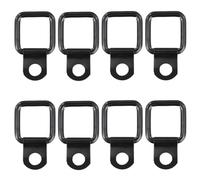 Duronge D-Ring Anchors, 8 PCS D-Ring Fastener Anchors D Rings Heavy Duty Tie Down Anchors Hooks, Aluminum Alloy Small Quick Removal Tie down Anchors for Loads Truck Cargoes Trailers Boats Warehouse
