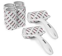 Duronic 2x Lint Rollers (60 Sheets per roll) + 4 Refills ROLL2X4, Extra Sticky Lint Remover for Fabric and Clothing, Removes Pet Hair, Dust, Lint Fluff from Carpet and Upholstery