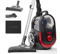 Duronic Bagless Cylinder Vacuum Cleaner VC7020, Cyclonic Pet Carpet and Hard Floor Cleaner, 700W, Washable HEPA Filter, Extendable Hose, Turbo Brush & 2-in-1 Tool Included [Energy Class A+]