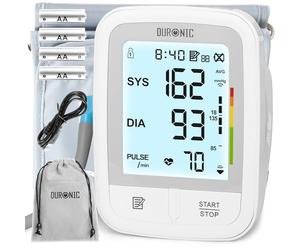Duronic Blood Pressure Monitors BPM95 CE Approved Blood Pressure Machine Automatic BP Machine Certified Medical Device with 2 x 99 Records Upper Arm BP Monitor Cuff 22cm-32cm for Home Use
