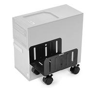 Duronic Computer Tower Stand DMHD2, CPU PC Rolling Stand with 4 Locking Caster Wheels, Universal and Adjustable, Under Desk Storage, Computer Trolley Cart