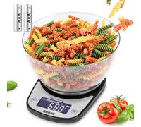 Duronic Digital Kitchen Scales KS5000 BK/CR Large Display 5kg Capacity Electroni