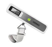 Duronic Digital Luggage Scale Ls1019 50Kg Capacity Overweight Warning Light Portable Strong Straps For Air Travel Suitcases Bags