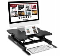 Duronic Sit-Stand Desk DM05D18 | Height Adjustable Office Workstation | 55x53cm